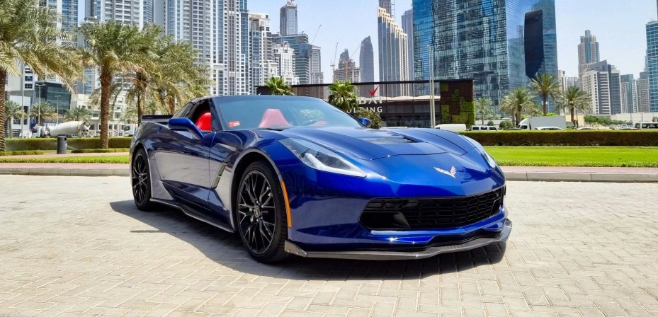 Detail Picture Chevrolet Corvette C7 Stingray Convertible 2019 - Rent in Dubai