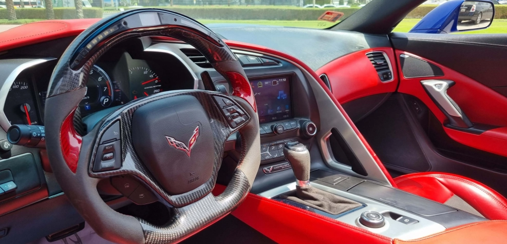 Detail Picture Chevrolet Corvette C7 Stingray Convertible 2019 - Rent in Dubai