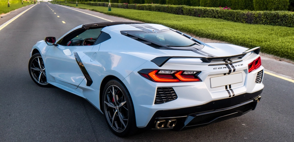 Detail Picture Chevrolet Corvette C8 Stingray Convertible 2022 - Rent in Dubai